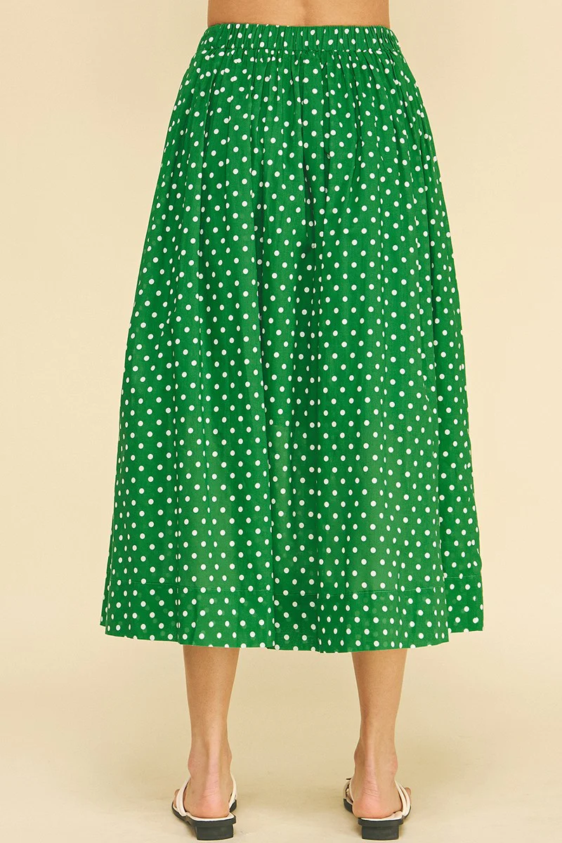 Mila Polka Dot Midi Skirt - Image 3