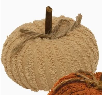 Mini Chenille Pumpkin  Brown - Sold Individually