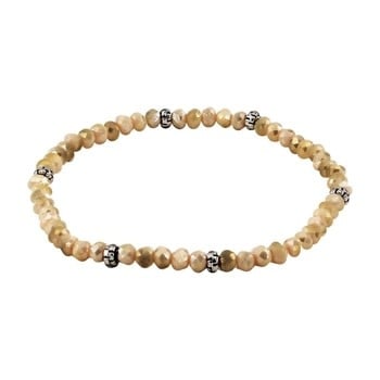 Mini Crystal Bracelet Silver Accent