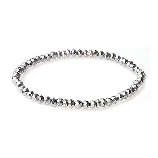 Mini Crystal Bracelet Silver Accent - Image 26