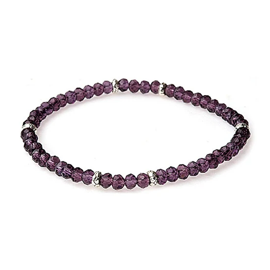 Mini Crystal Bracelet Silver Accent - Image 31