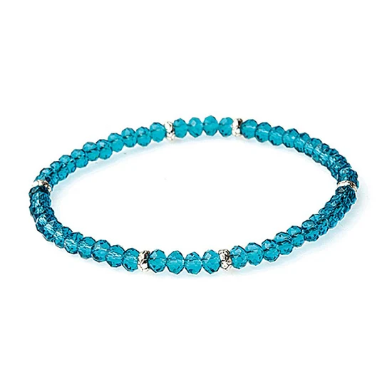Mini Crystal Bracelet Silver Accent - Image 60