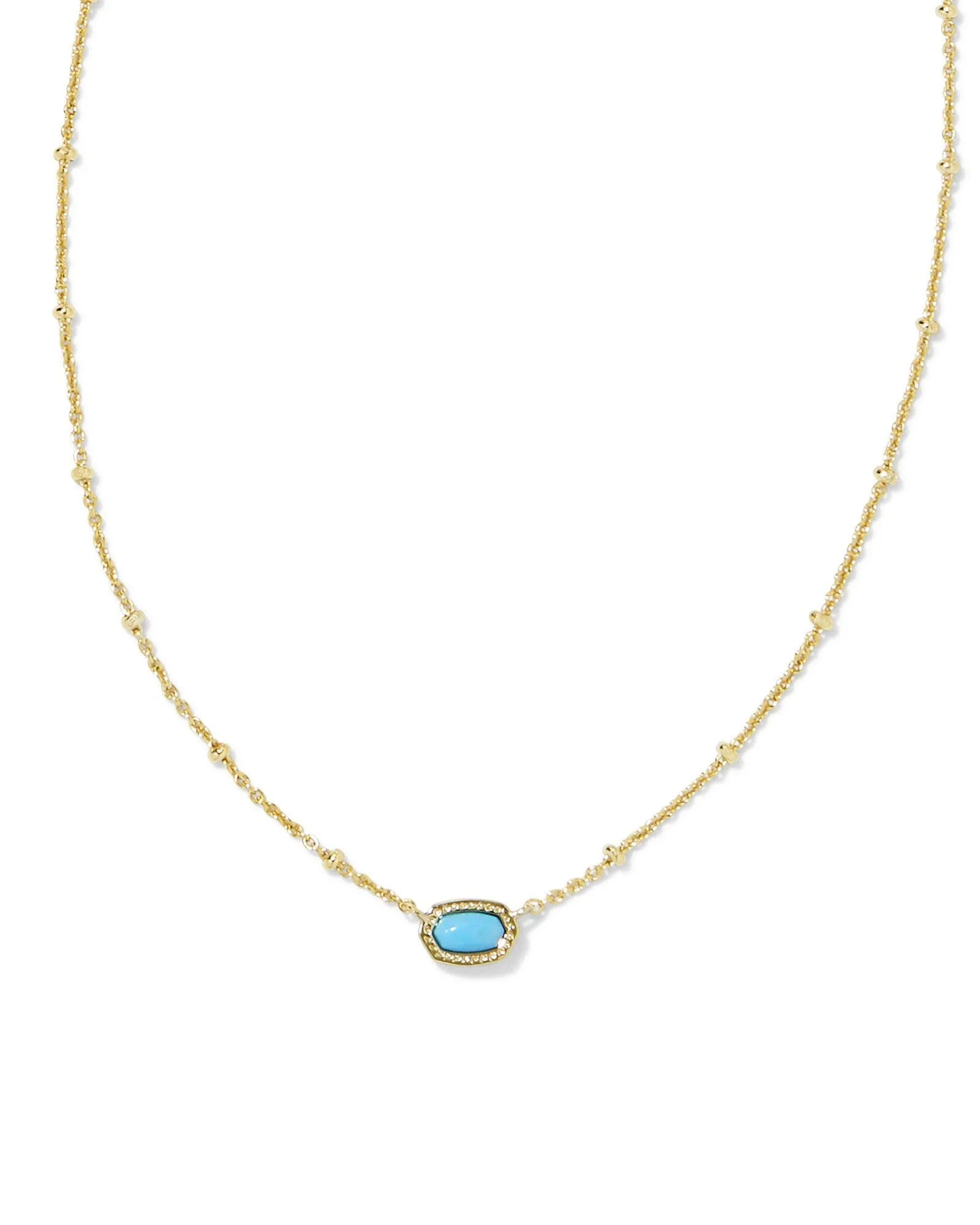 Mini Elisa Satellite Short Pendant Gold Necklace - Image 3