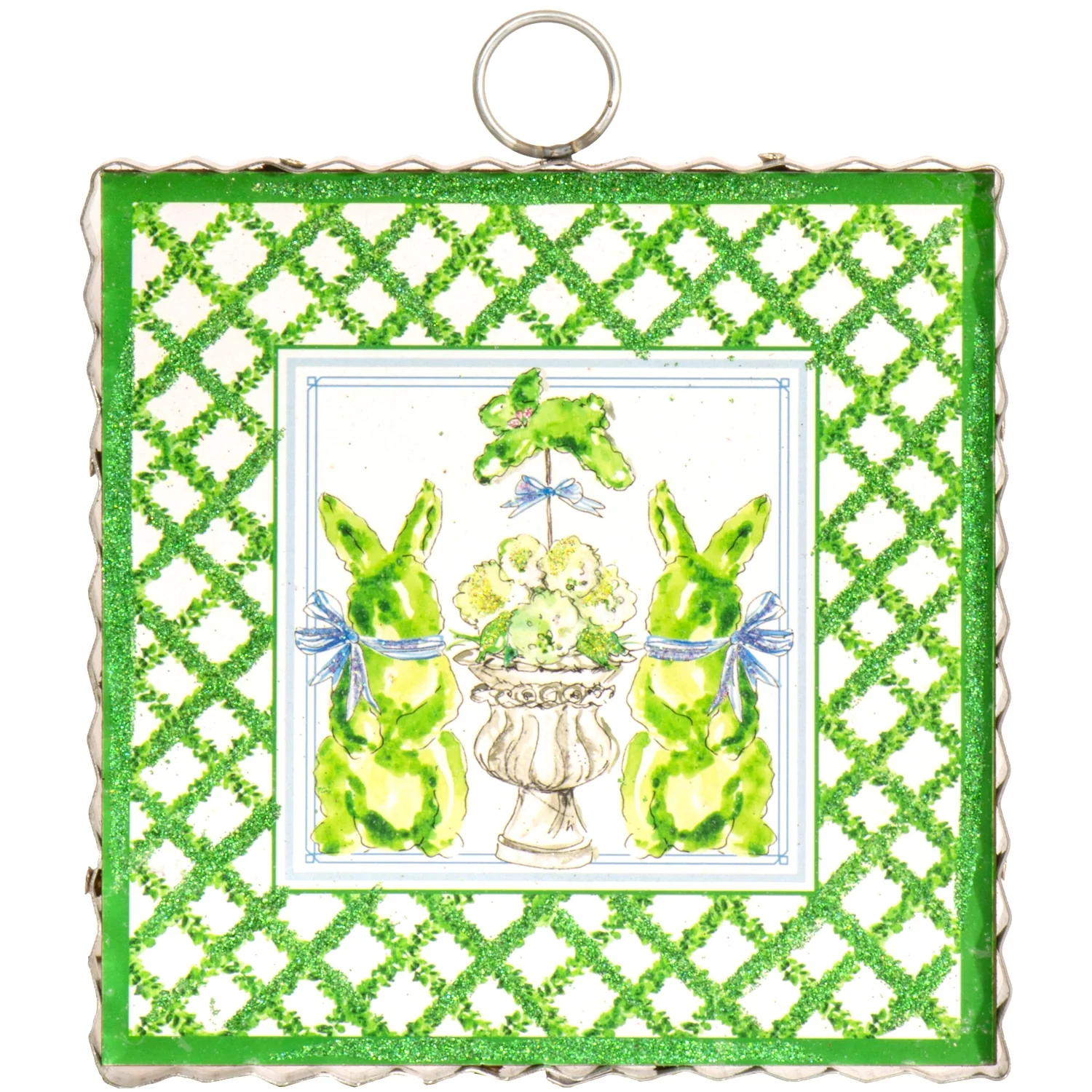 Mini Gallery Boxwood Bunnies