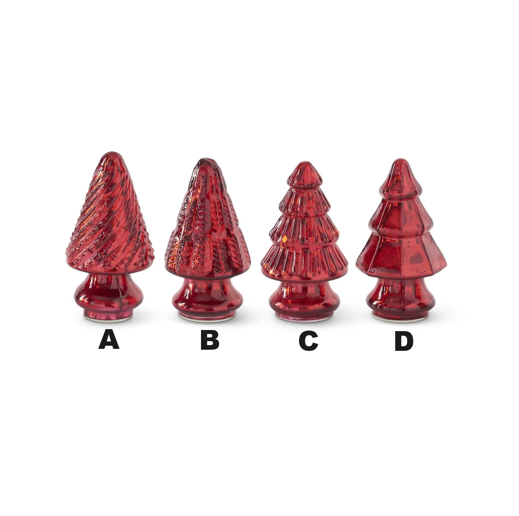 Mini Mercury Glass Christmas Trees - Image 2