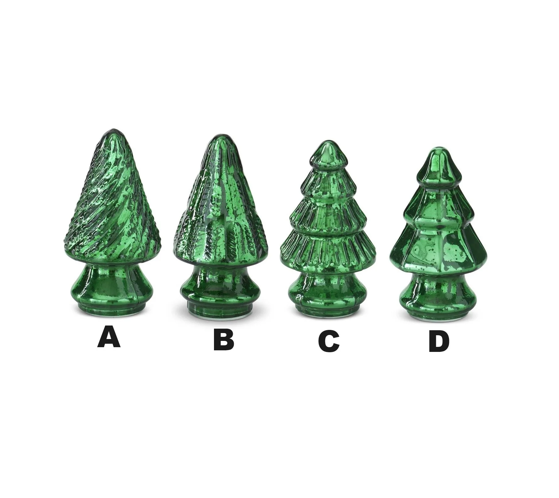Mini Mercury Glass Christmas Trees - Image 3