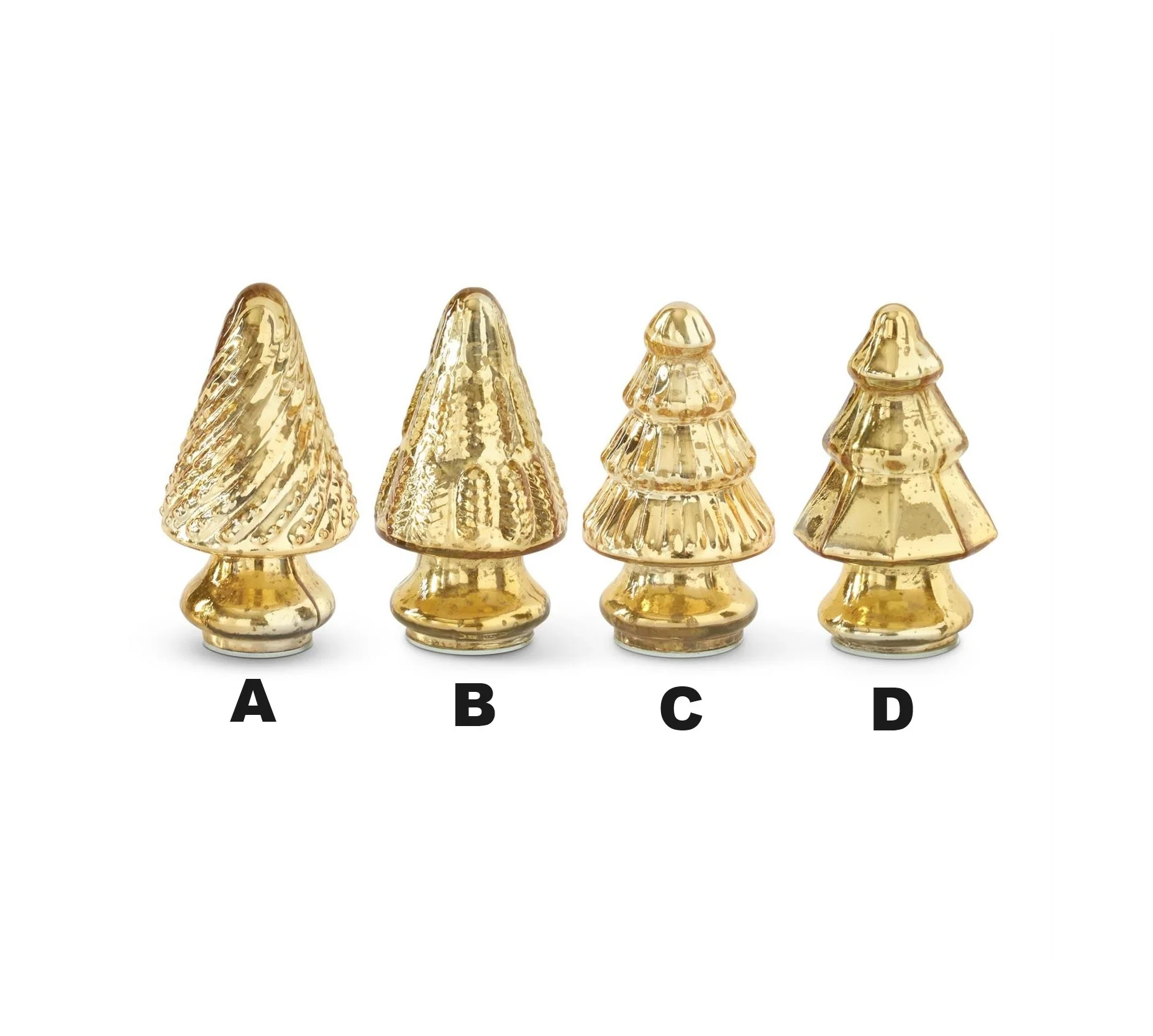 Mini Mercury Glass Christmas Trees - Image 4