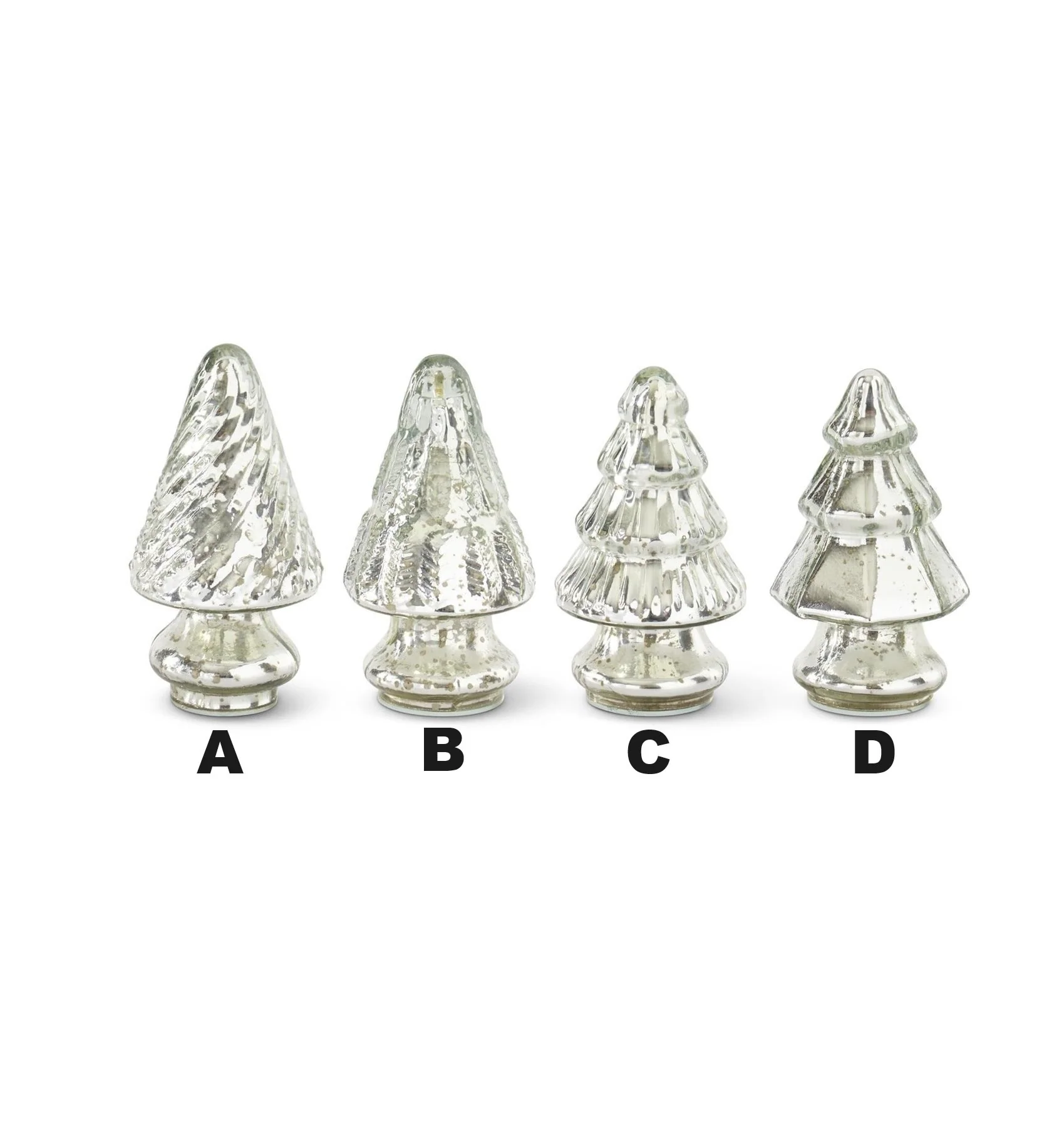 Mini Mercury Glass Christmas Trees - Image 5