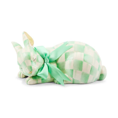 Mint Check Fluffy Bunny