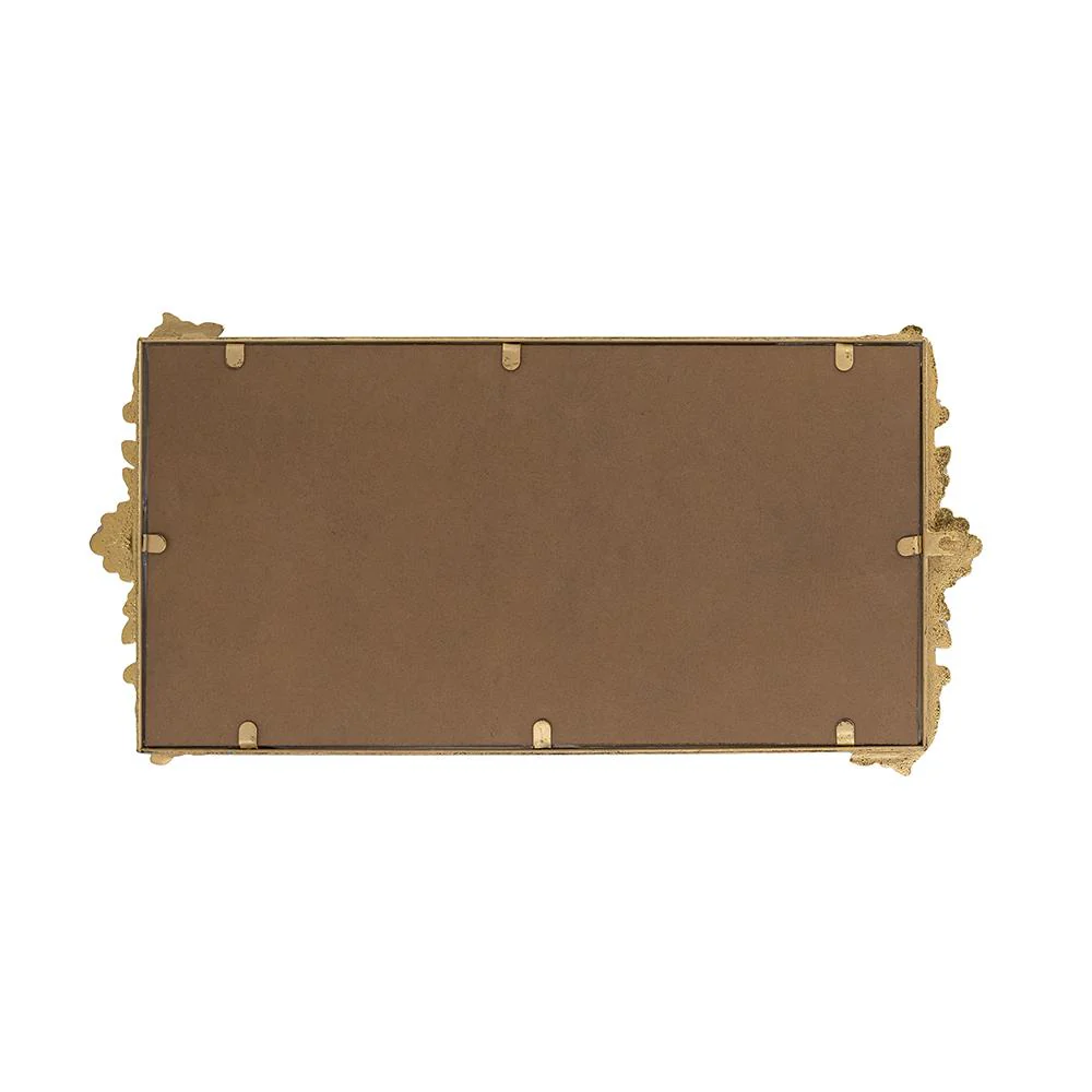 Mirror Tray w/ Gold Frame & Intricate Floral - Image 5