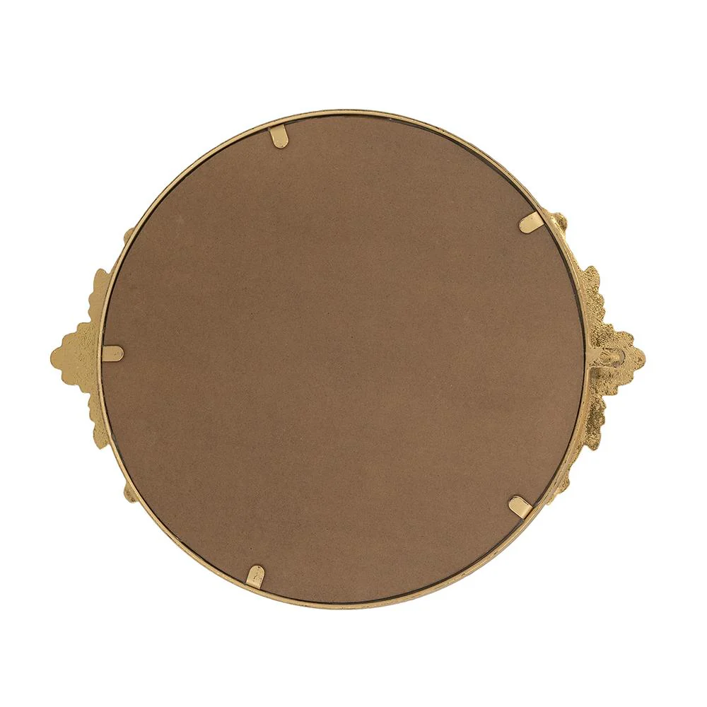 Mirror Tray with Gold Iron Frame & Intricate Floral - Image 4