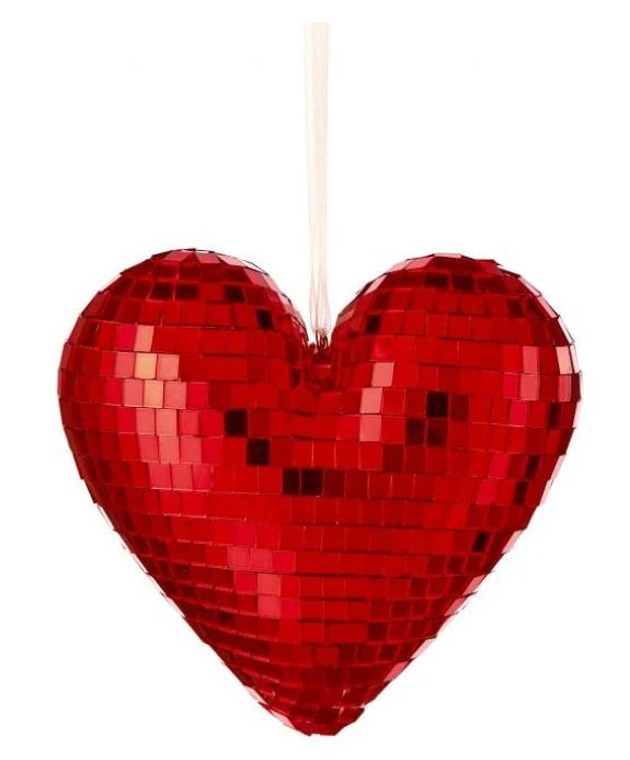 Mirrored Heart Ornament 120mm - Image 2
