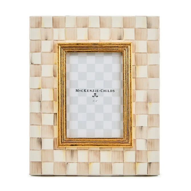 Mocha Check 4" x 6" Frame