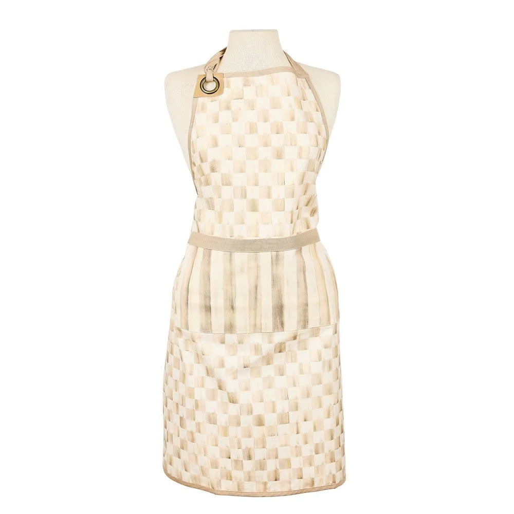 Mocha Check Apron - Image 2