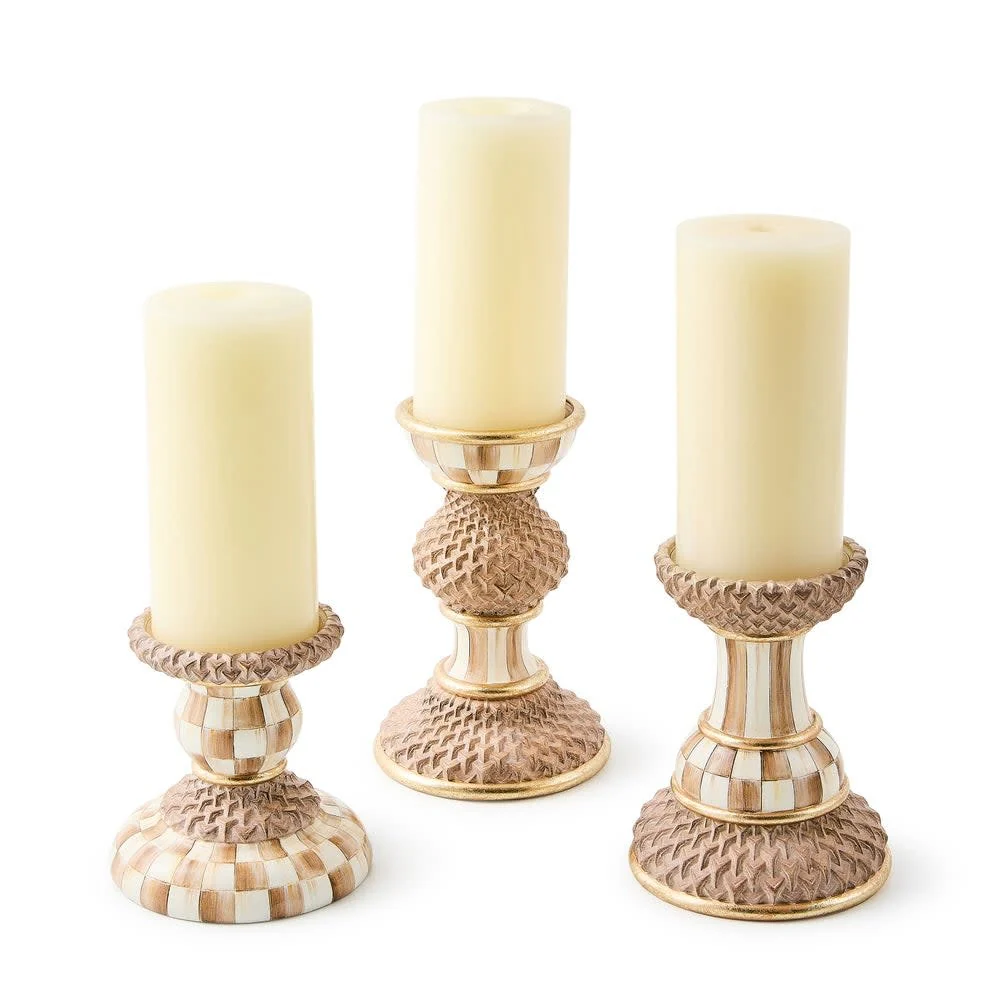 Mocha Pillar Candle Holder - Sold Individually - Image 2