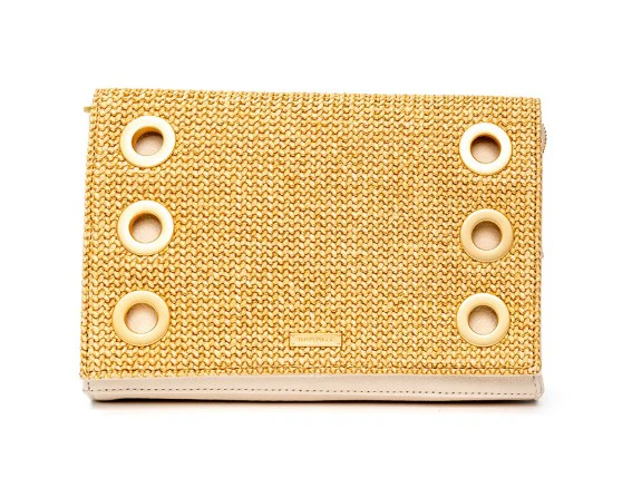Montana Clutch Sml Calla  Lily White Raffia
