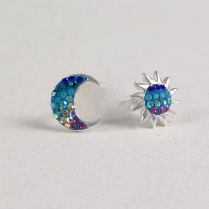 Moon - Sun Stud Earrings - Image 2