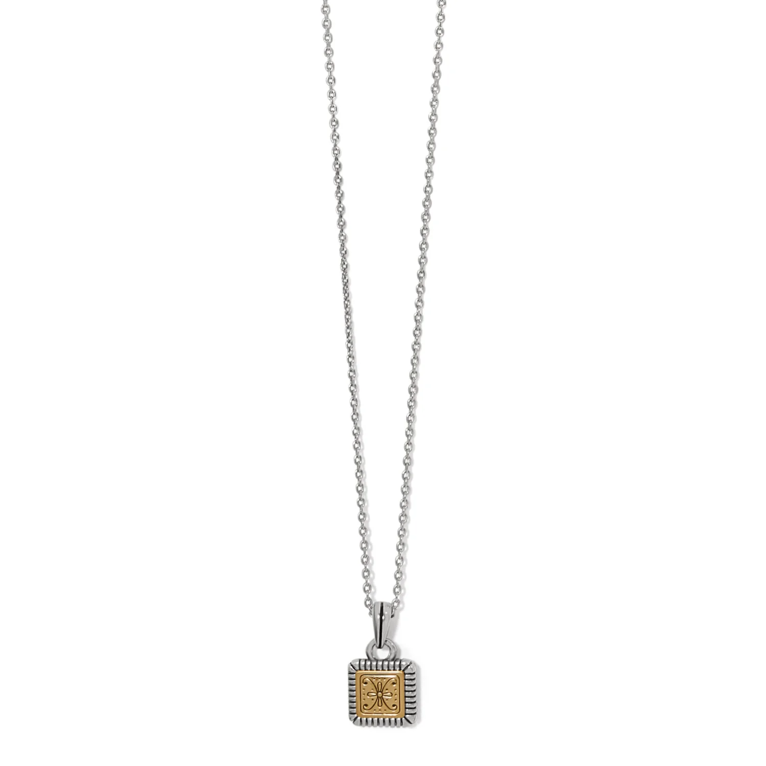 Mosaic Two Tone Mini Tile Necklace