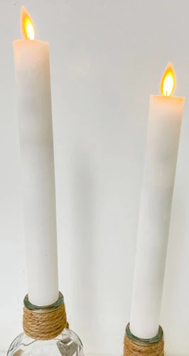 Moving Flame LED Taper Candle - Sold as Set - Image 3