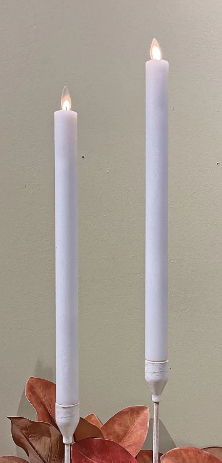 Moving Flame LED Taper Candle - Sold as Set - Image 5