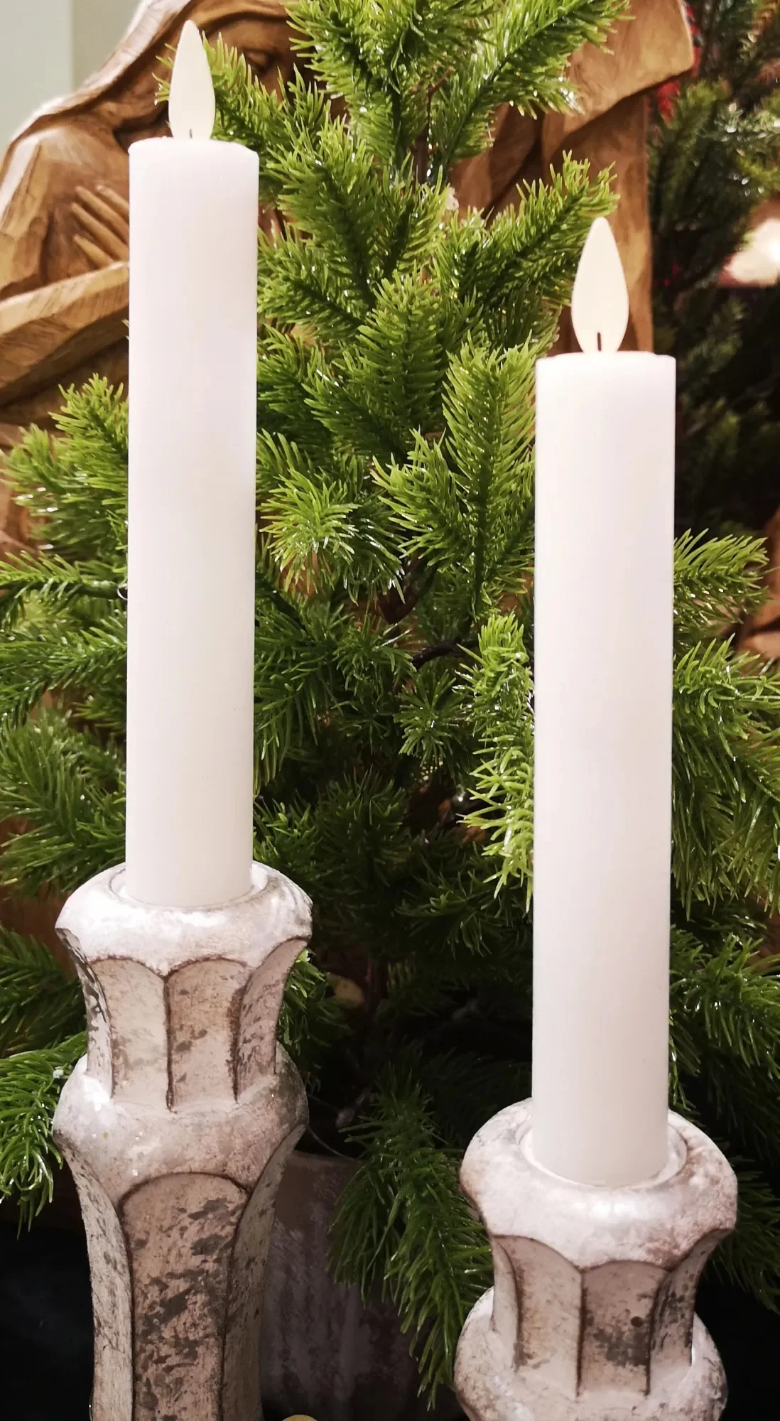 Moving Flame LED Taper Candle - Sold as Set - Image 9