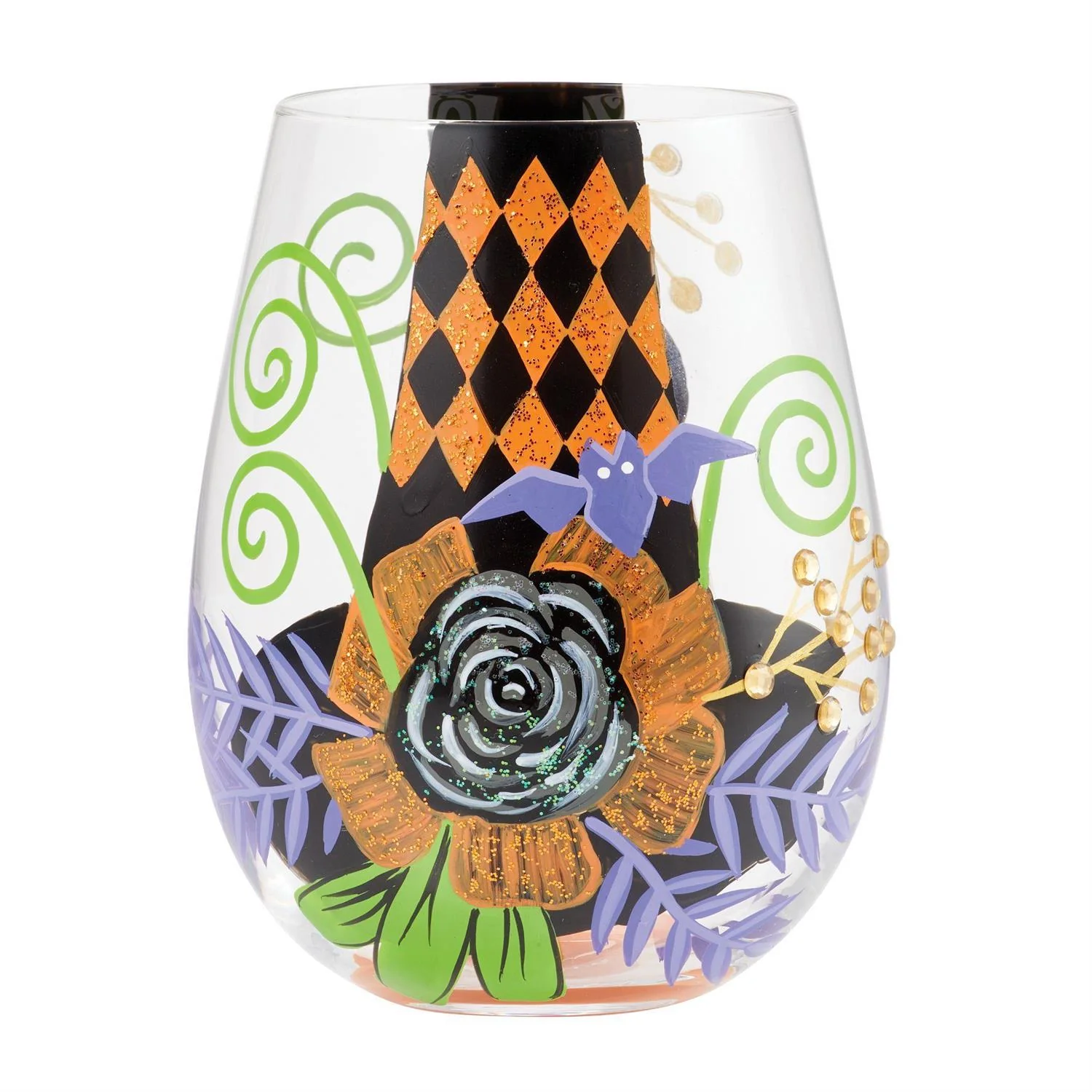My Fancy Witch Hat Stemless Wine Glass