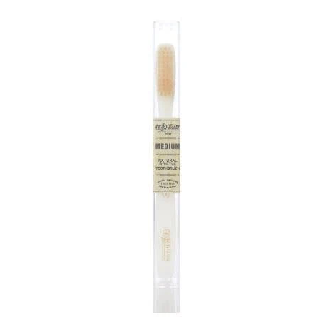 Natural Bristle Toothbrush - Medium Ivory - Image 2