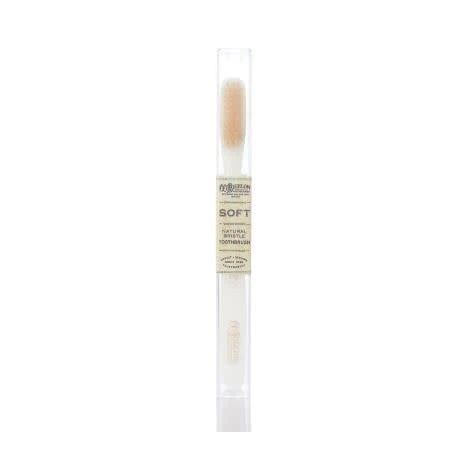 Natural Bristle Toothbrush Soft Ivory - Image 2