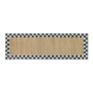 Naturals Check 2'6" x 8' Washable Runner