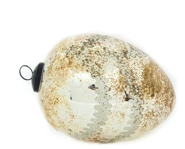 Notre Dame Glass 5" Egg Ornament
