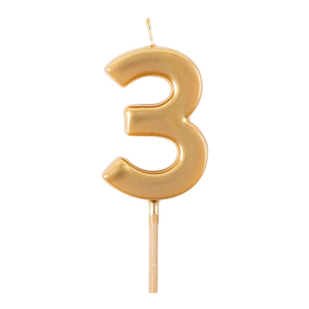 Number Birthday Candle Gold - Image 10