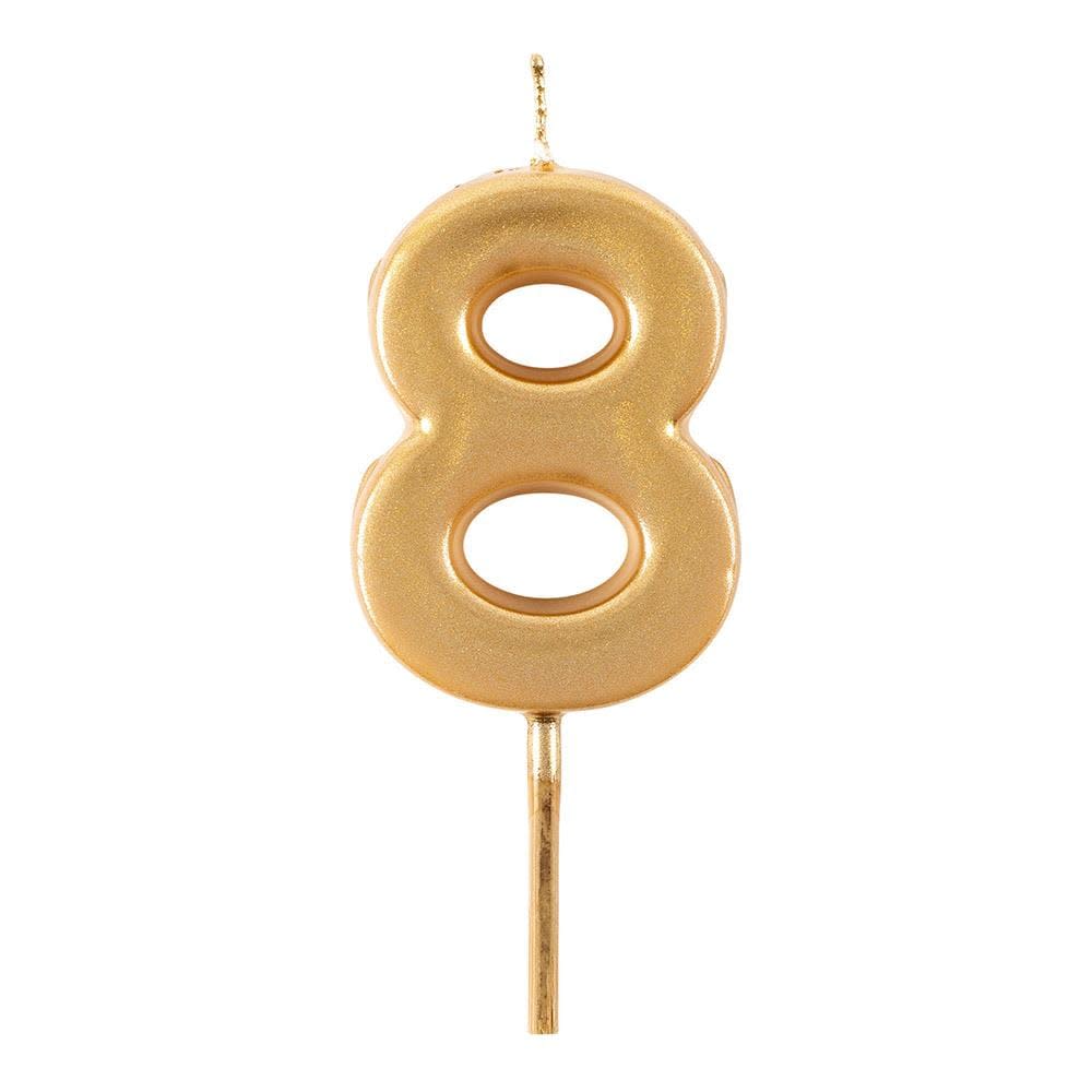 Number Birthday Candle Gold - Image 9