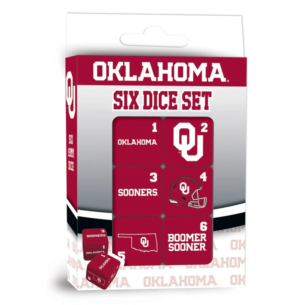 Oklahoma Sooners Dice Set - Image 2