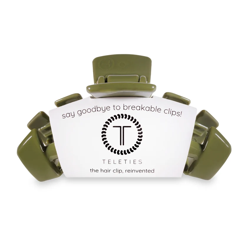 Olive Large Classic Hair Clip