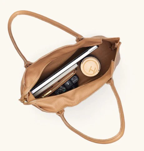 Oliver Zip Toast Tan Handbag - Toast Tan/Brushed Gold - Image 2