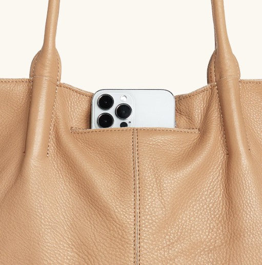 Oliver Zip Toast Tan Handbag - Toast Tan/Brushed Gold - Image 3