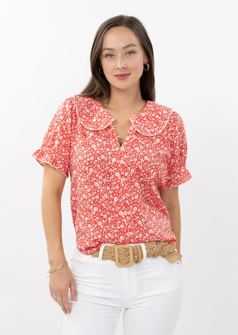 Olivia Ditsy Poet Top - Image 2