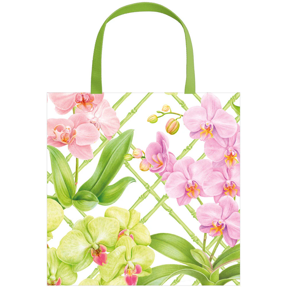 Orchid Conservatory Small Square Gift Bag