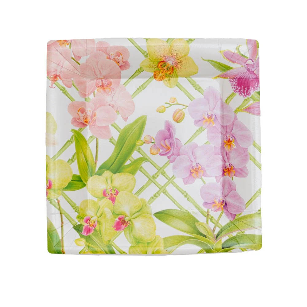 Orchid Conservatory Square Salad/Dessert Plates Square