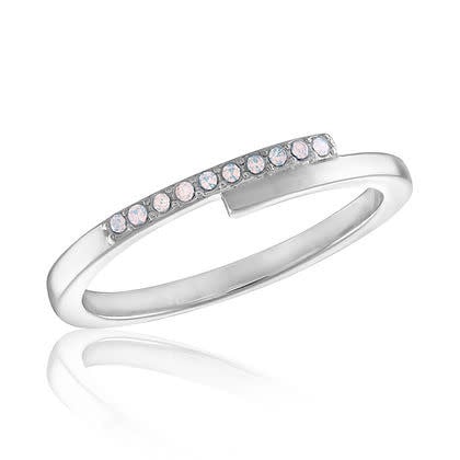 Overlapping White Opal Stack Ring - Image 5