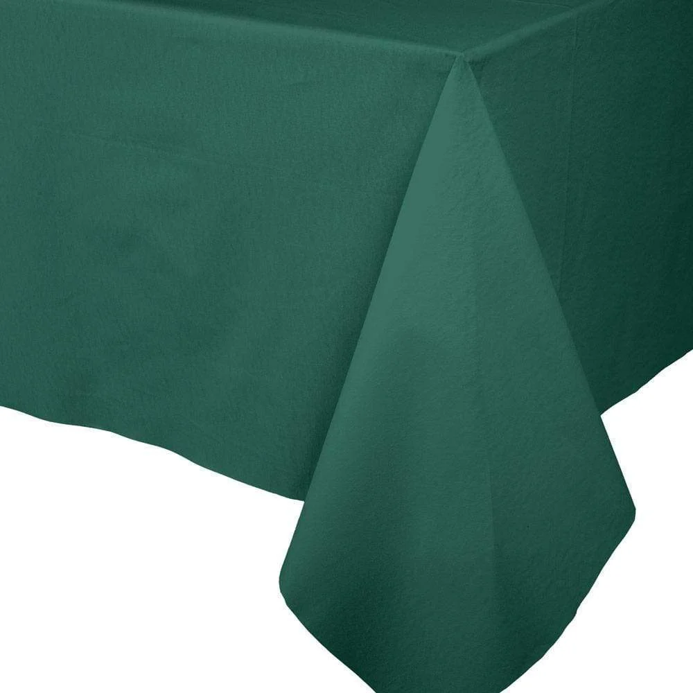 Paper Linen Solid Table Cover - Hunter Green - Image 2