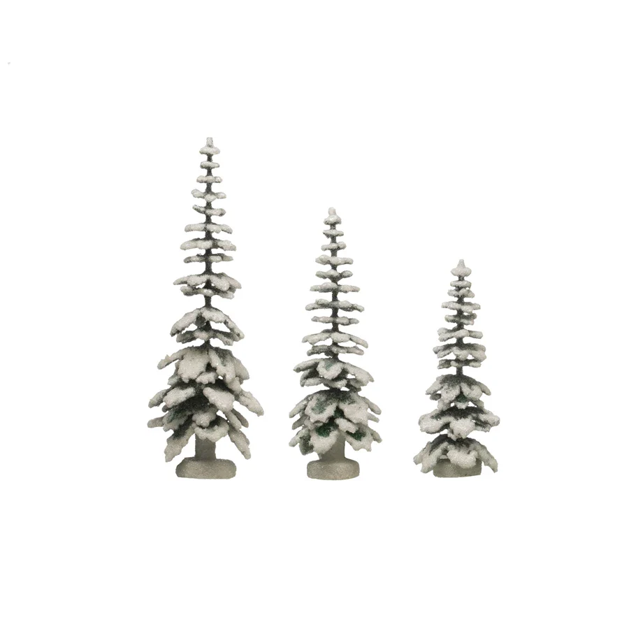 Paper Trees with  Glitter Finish