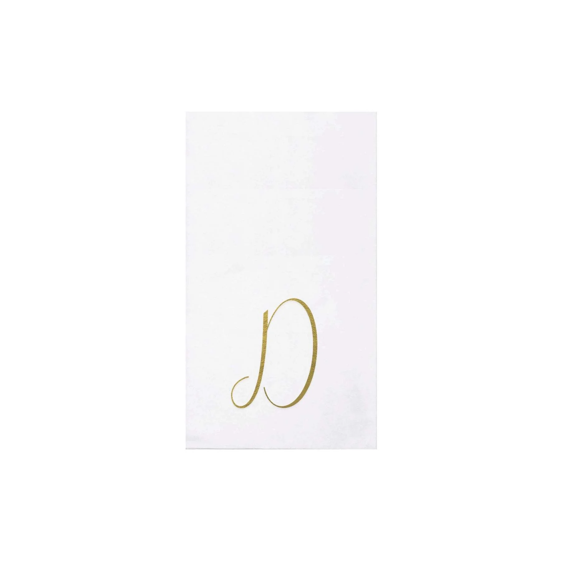 Papersoft Napkins Gold Monogram Guest Towels - Image 5