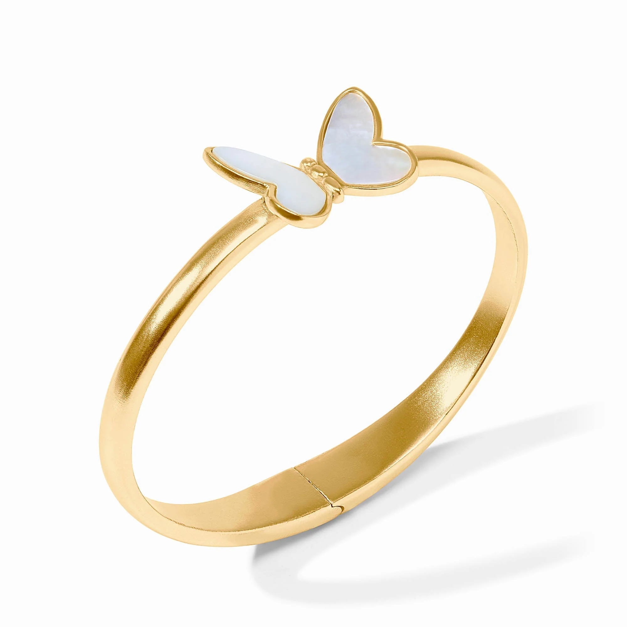 Papillon Hinge Bangle Mother of Pearl - Image 2