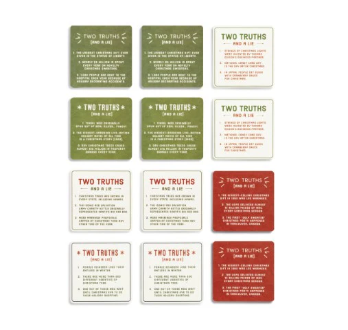 Party Coaster Set - Holiday Truths & Lies