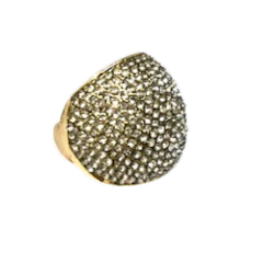 Pave Cluster Stretch Ring