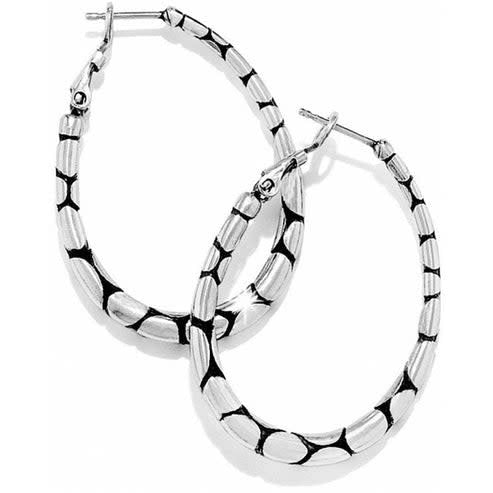 Pebble Oval Hoop Earring - Image 2