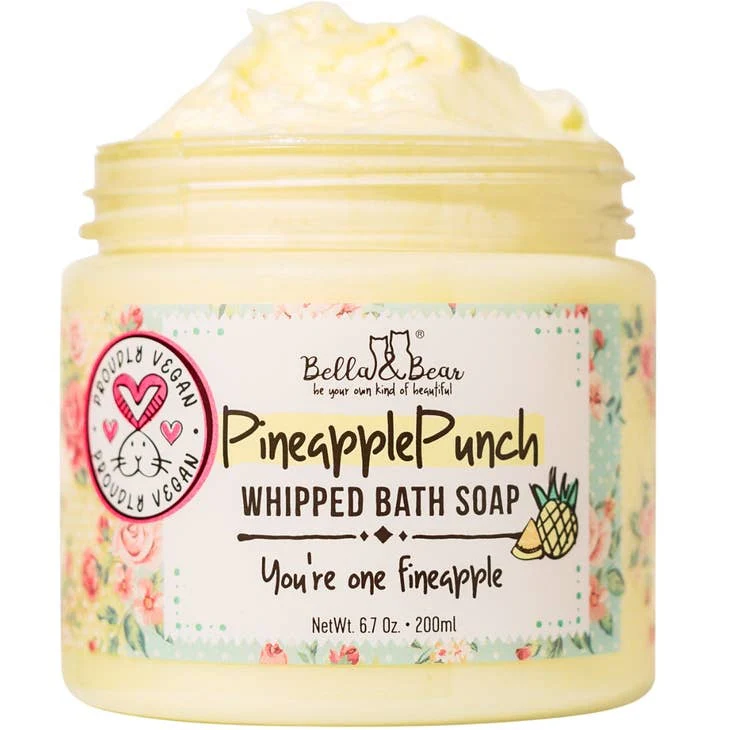 Pineapple Punch Whipped Bath Soap, Moisturizing Wash 6.7oz