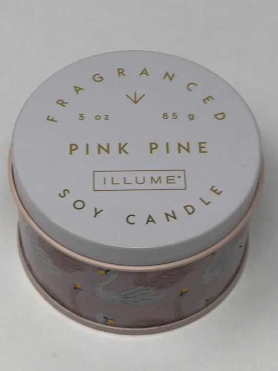 Pink Pine Candle 3 oz. Mini Tin