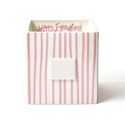 Pink Skinny Stripe Medium Mini Nesting Cube